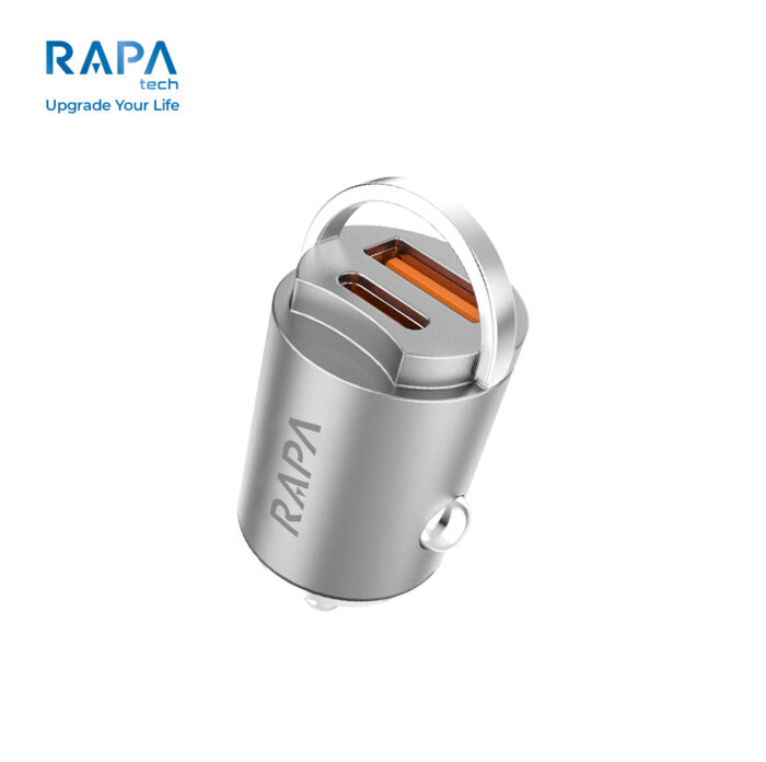Charger Rapa Tech RAPA DRIVE I QC + PD30W Car Charger - MB1020 Silver - RAPA Tech