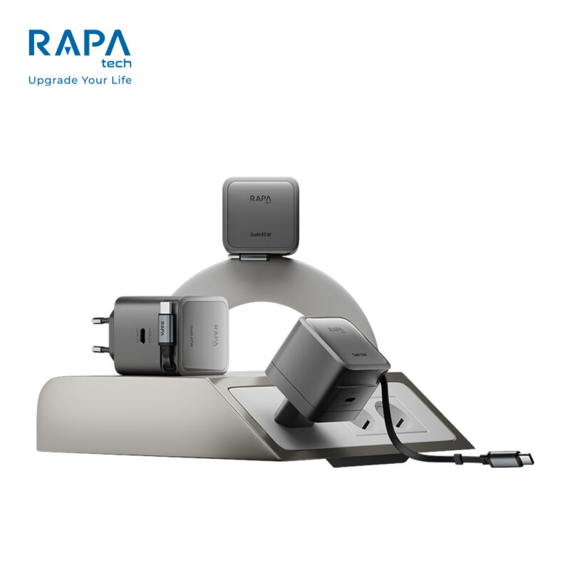 RAPA Power LOOP GaN Charger 45W - CH5333 Dark Grey - RAPA Tech