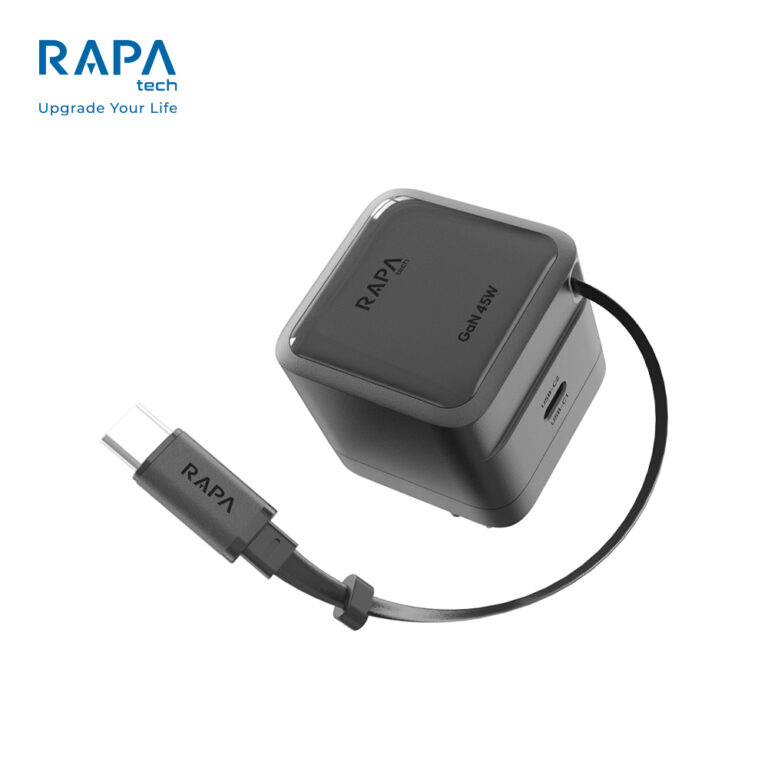 Logo Rapa Tech RAPA Power LOOP GaN Charger 45W - CH5333 Dark Grey - RAPA Tech