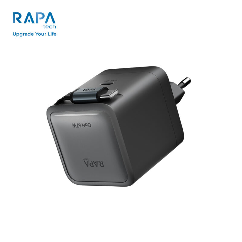 Charger Rapa Tech RAPA Power LOOP GaN Charger 67W - CH5323 Dark Grey - RAPA Tech
