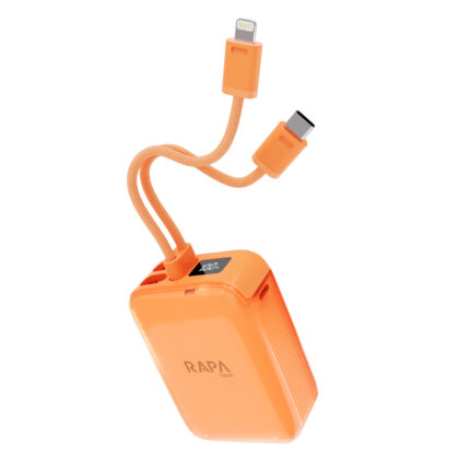 RAPA Origin Link II 10000 mAh Compact Power Bank 35W - RAPA35 (Built-in USB-C & Lightning Cable)